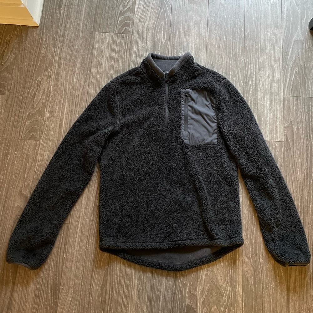 Small Dark Grey Champion Fleece Jacket